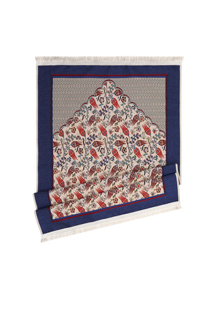 Saks Tulip Pattern Tapestry Prayer Rug - Thumbnail