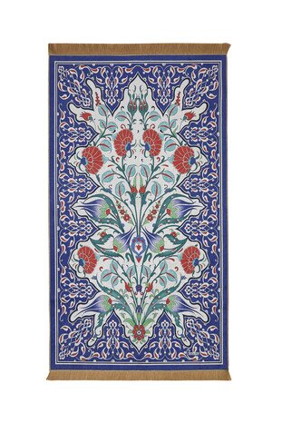 Saks Velvet Carpet Prayer Rug - Thumbnail