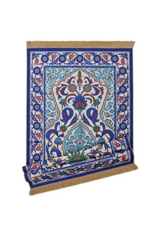 Saks Velvet Carpet Prayer Rug - Thumbnail