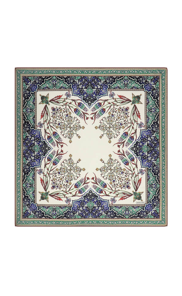 Bordo Şamdan Lale Desen Soft Eşarp 