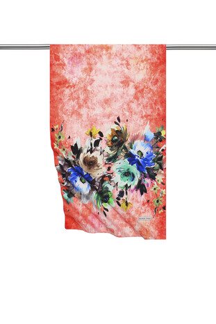 Sunflower Flower Silky Foulard - Thumbnail