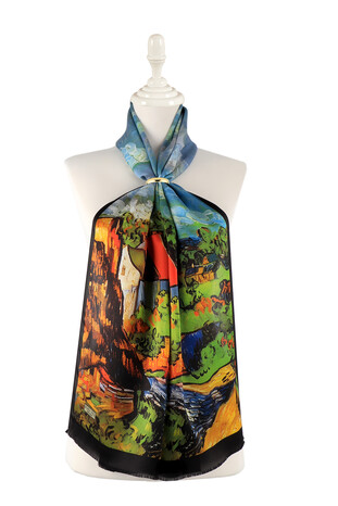 Taba Home Pattern Silk Foulard - Thumbnail