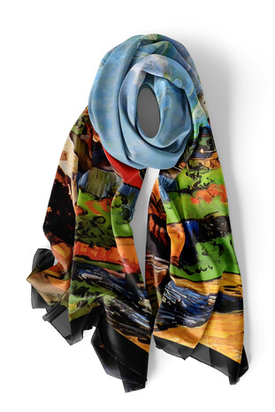 Taba Home Pattern Silk Foulard - Thumbnail