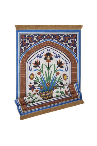 Taba Velvet Carpet Prayer Rug - Thumbnail