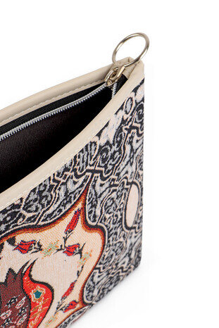 Tulip Pattern Tapestry Handbag - Thumbnail