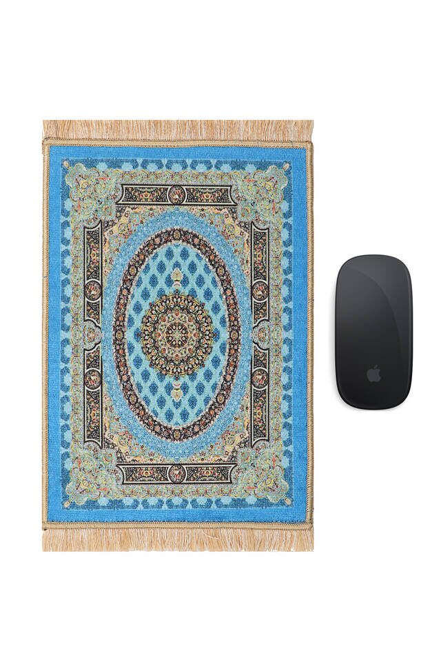 Turquoise Decorative Small Carpet Mousepad