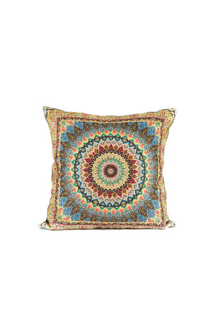 Turquoise Velvet Throw Pillow - Thumbnail