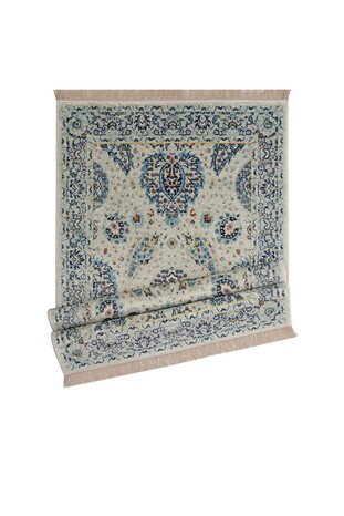 Water Green Bamboo Carpet Prayer Rug - Thumbnail