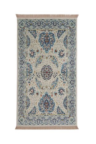 Water Green Bamboo Carpet Prayer Rug - Thumbnail