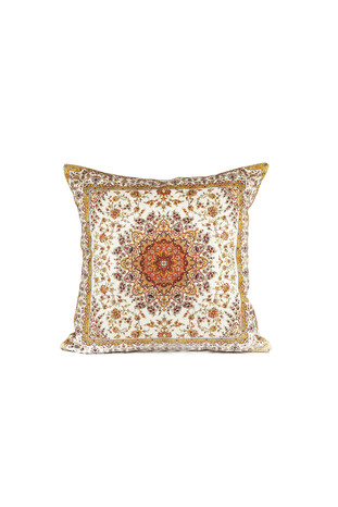 Yellow Velvet Throw Pillow - Thumbnail