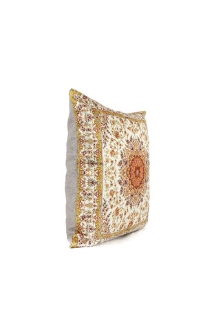 Yellow Velvet Throw Pillow - Thumbnail